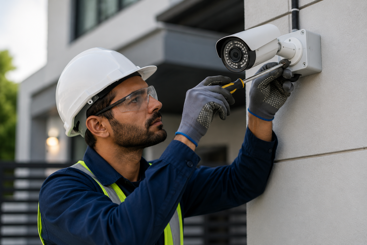 Professional CCTV security camera installation in Lahore